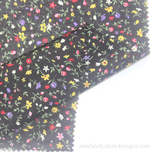 Wholesale custom 100% cotton voile floral printed fabric